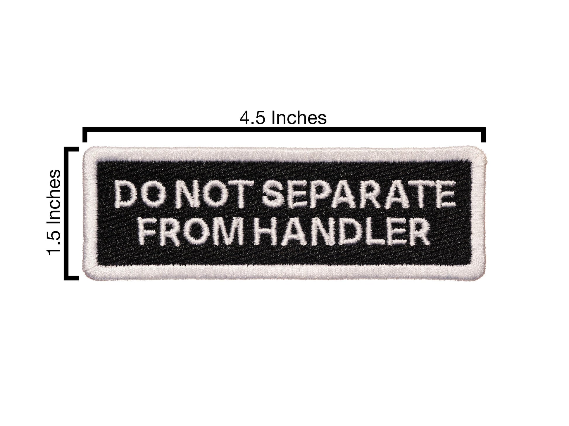 Stitch on Patch - Do Not Separate From Handler