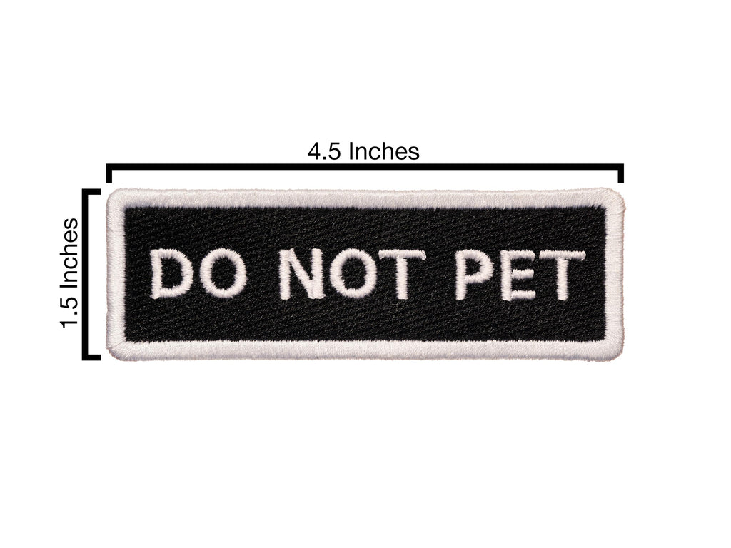 Stitch on Patch - Do Not Pet